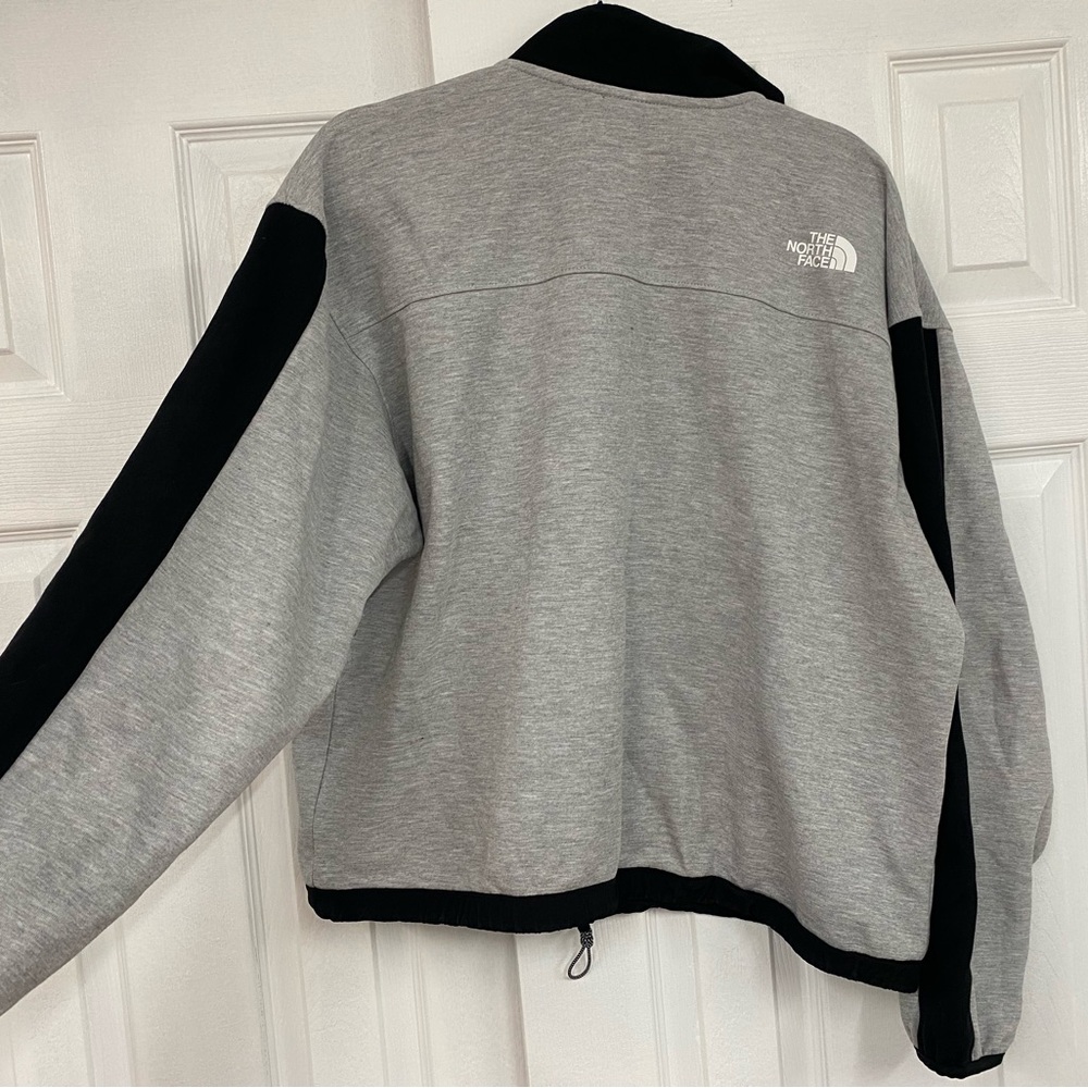 The North Face Women's Zip-Up Gray and Black Sweater - Picture 7 of 11